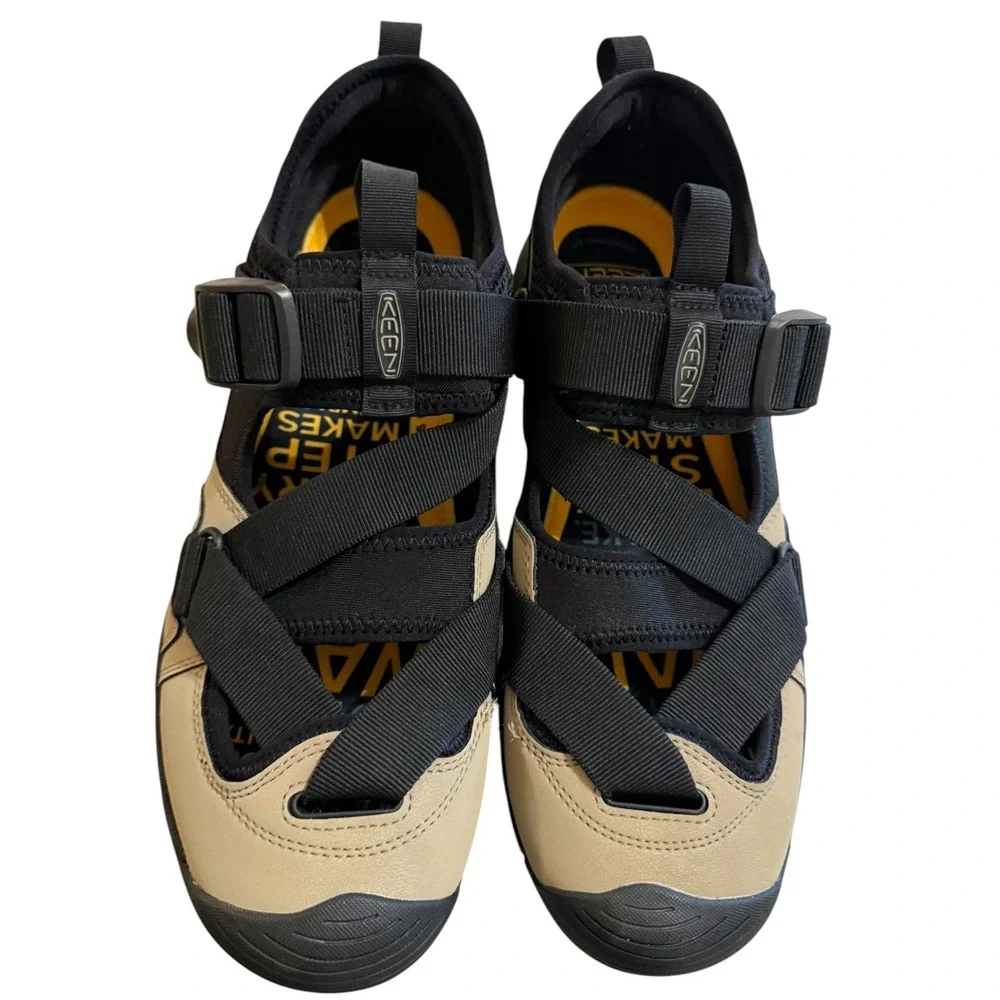 KEEN Zerraport II Mens Sandals Tan Black‎ Outdoor Hiking Shoes 10180222 Size 10